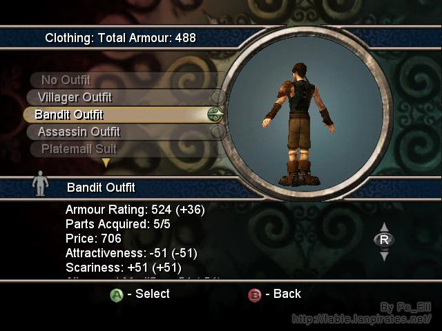 Bandit Outfit Back