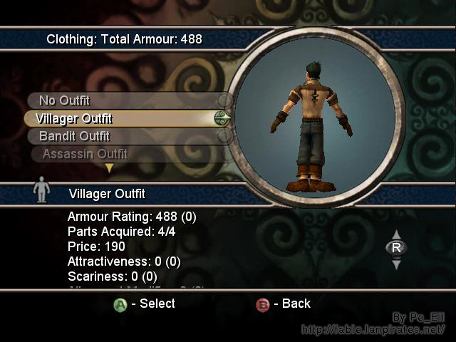 Villager Outfit Back